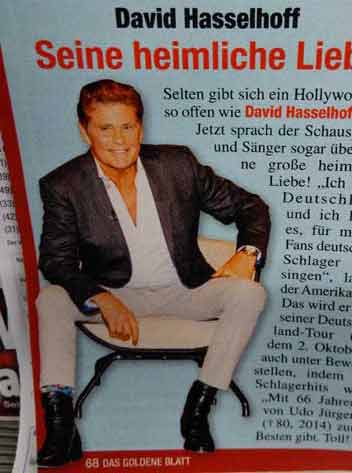 Foto von David Hasselhoff